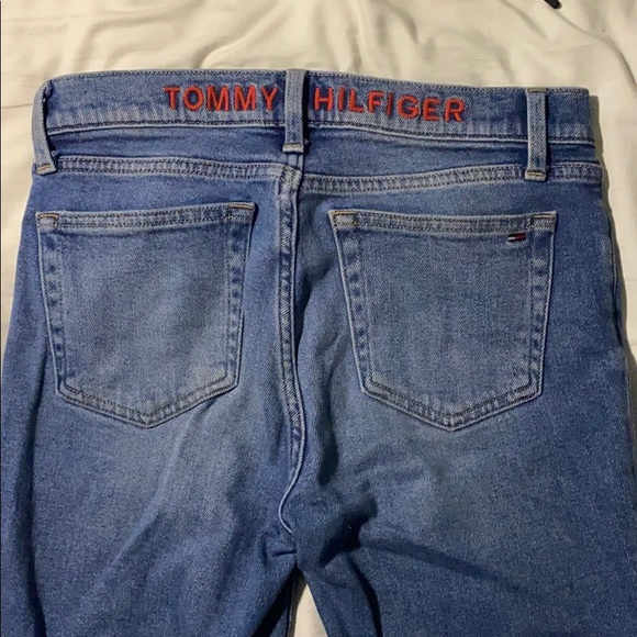 Washed up jeans, ripped at the bottom. - Picture 3 of 5